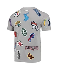 Men's Pro Standard Gray Nfl League Wordmark T-shirt