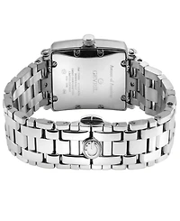 Gevril Women's Avenue of Americas Mini Swiss Quartz Silver-Tone Stainless Steel Bracelet Watch 32mm