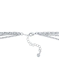 And Now This Triple Strand Diamond Cut Chain Necklace