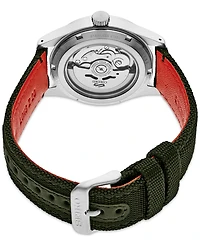 Seiko Men's Automatic 5 Sports Green Nylon Strap Watch 39mm