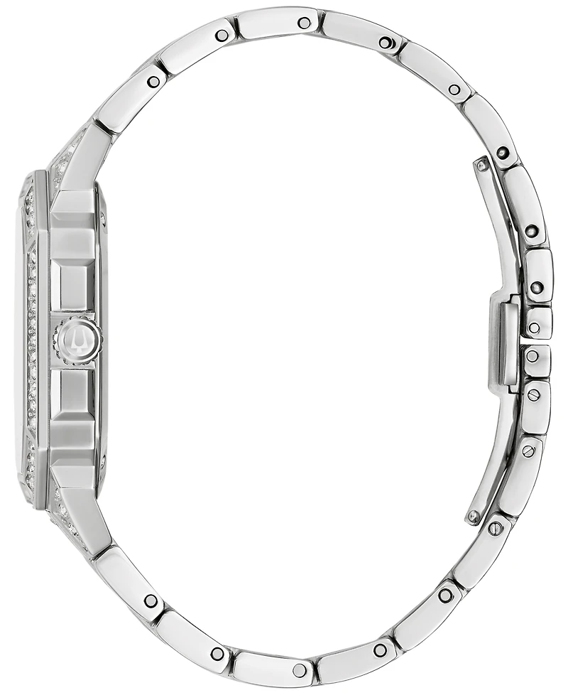 Bulova Men's Crystal Octava Stainless Steel Bracelet Watch 40mm