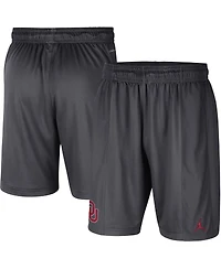 Men's Jordan Anthracite Oklahoma Sooners Performance Knit Shorts