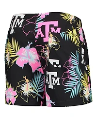 Men's Foco Black Texas A&M Aggies Neon Floral Swim Trunks