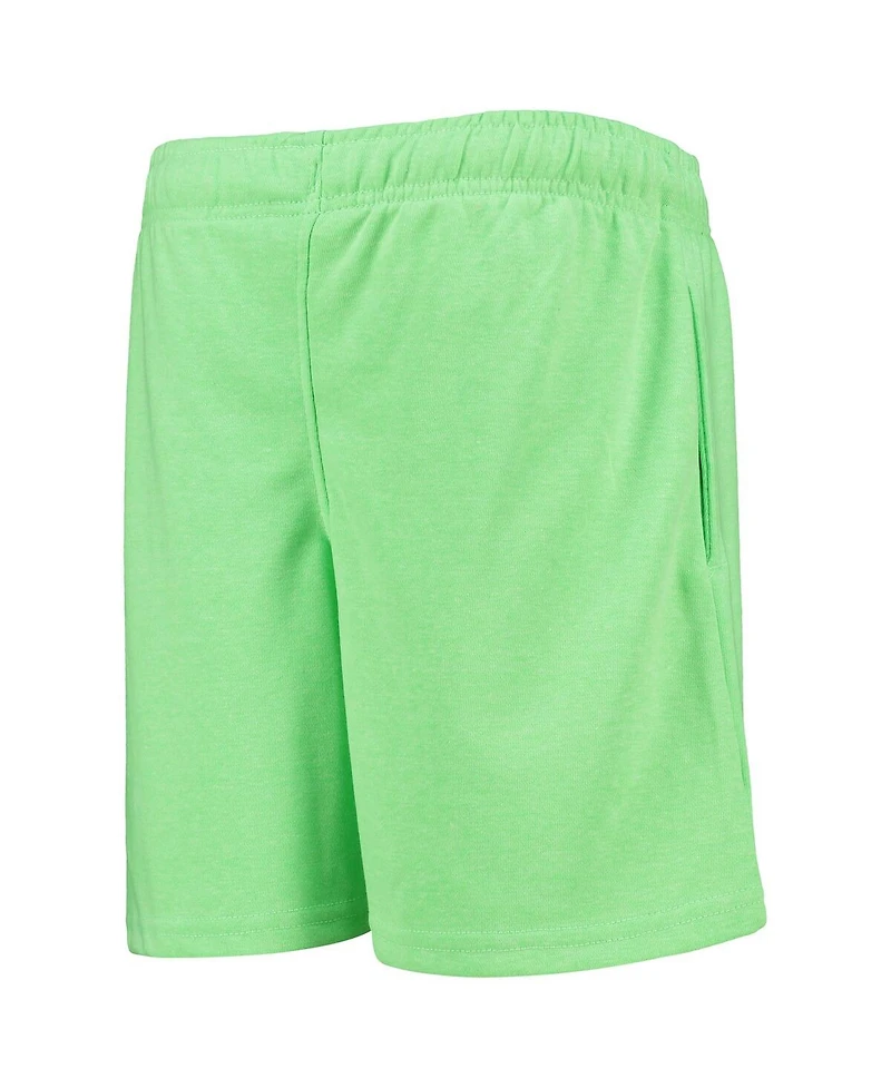 Big Boys Green Miami Hurricanes Super Fresh Neon Daze Shorts