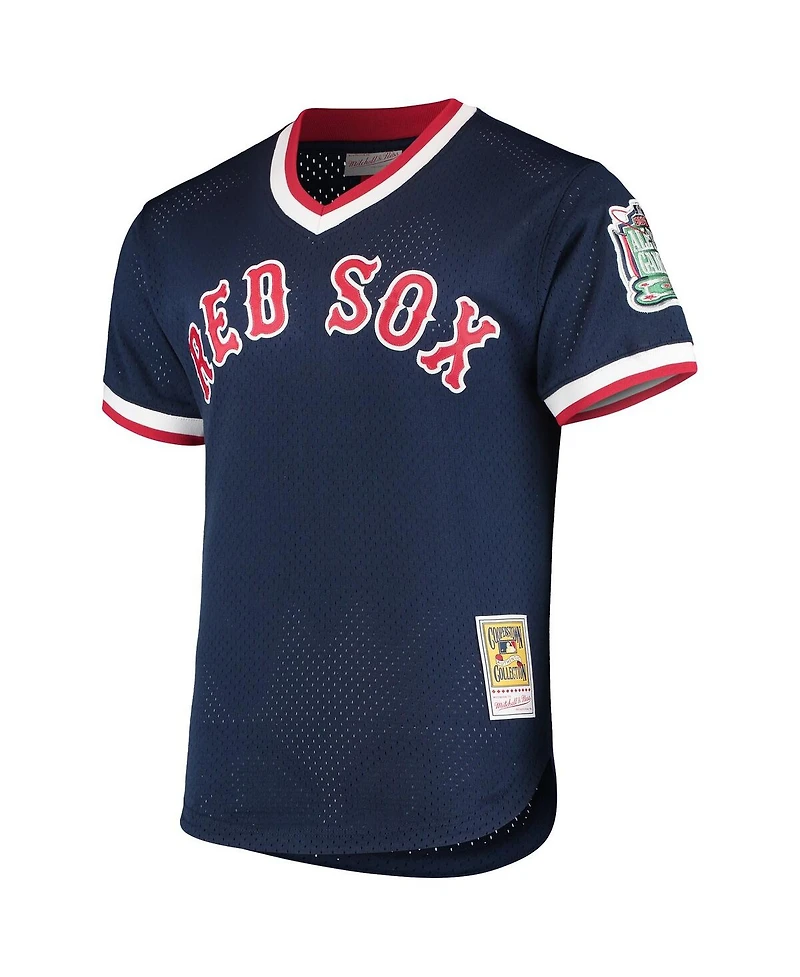 Men's Mitchell & Ness Pedro Martinez Navy Boston Red Sox 1999 Cooperstown Collection Mesh Batting Practice Jersey