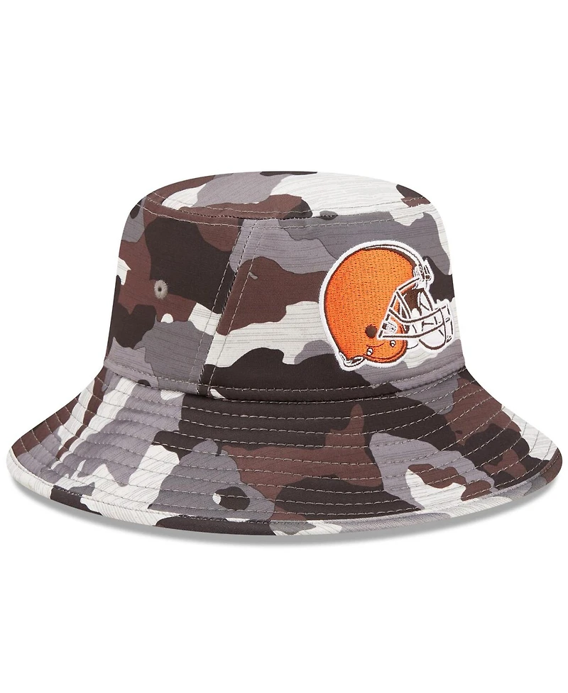 Men's New Era Camo Cleveland Browns 2022 Nfl Training Camp Official Bucket Hat