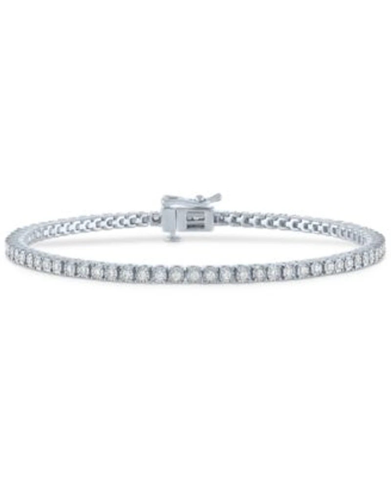 Diamond Tennis Bracelet 1 2 Ct. T.W. 1 Ct. T.W. In Sterling Silver 14k Gold Plated Sterling Silver Or 14k Rose Gold Plated Sterling Silver