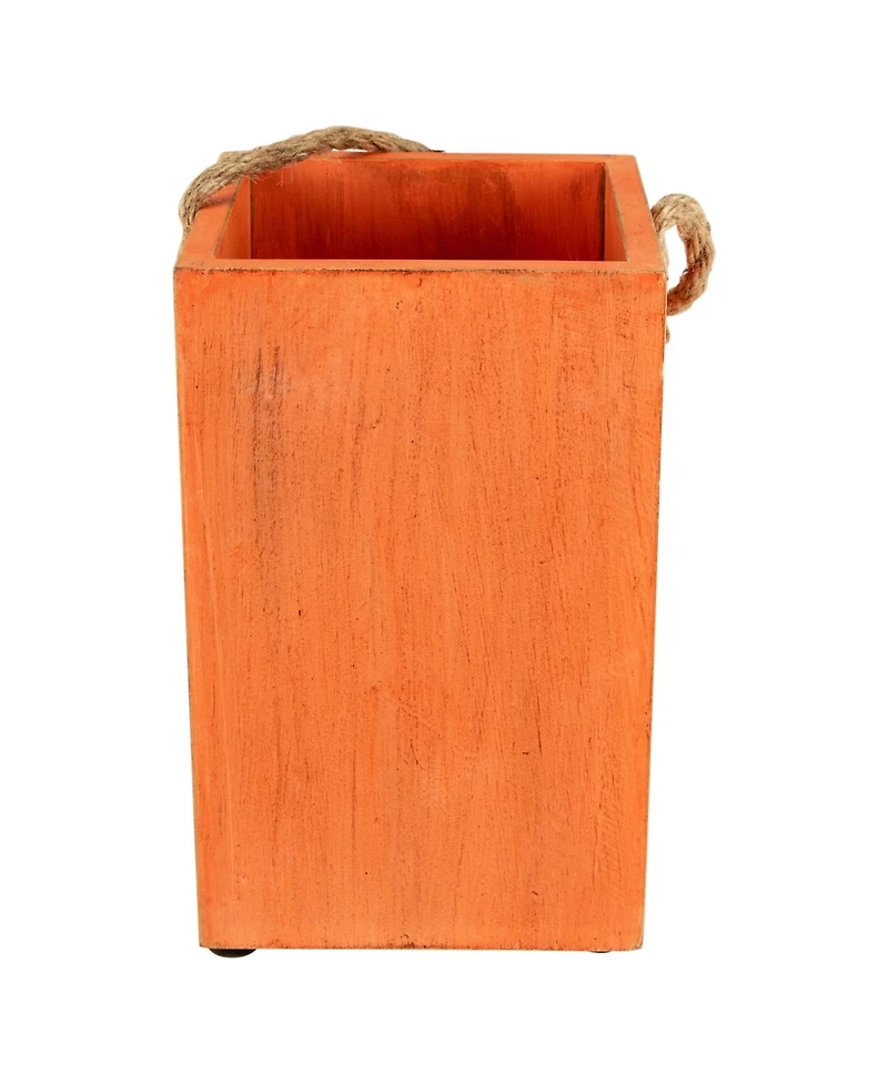 Wood Jack-o-Lantern Halloween Candle Lantern