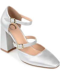 Journee Collection Women's Isadorah Double Strap Heels