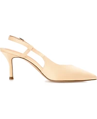 Journee Collection Women's Knightly Satin Slingback Pumps