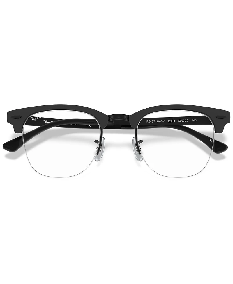 Ray-Ban RX3716VM Clubmaster Metal Optics Unisex Square Eyeglasses