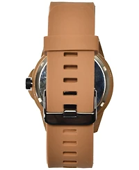 Spgbk Watches Unisex Sandhill Brown Silicone Strap Watch 44mm