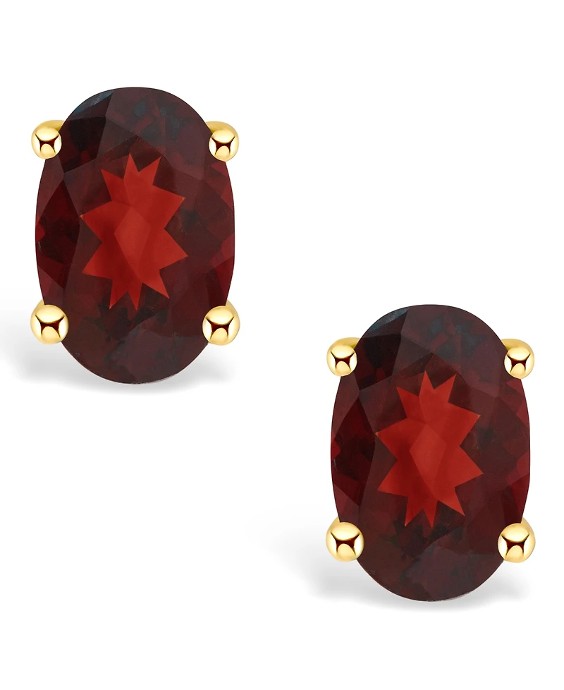 Garnet (1-1/6 ct. t.w.) Stud Earrings 14K Yellow Gold or White