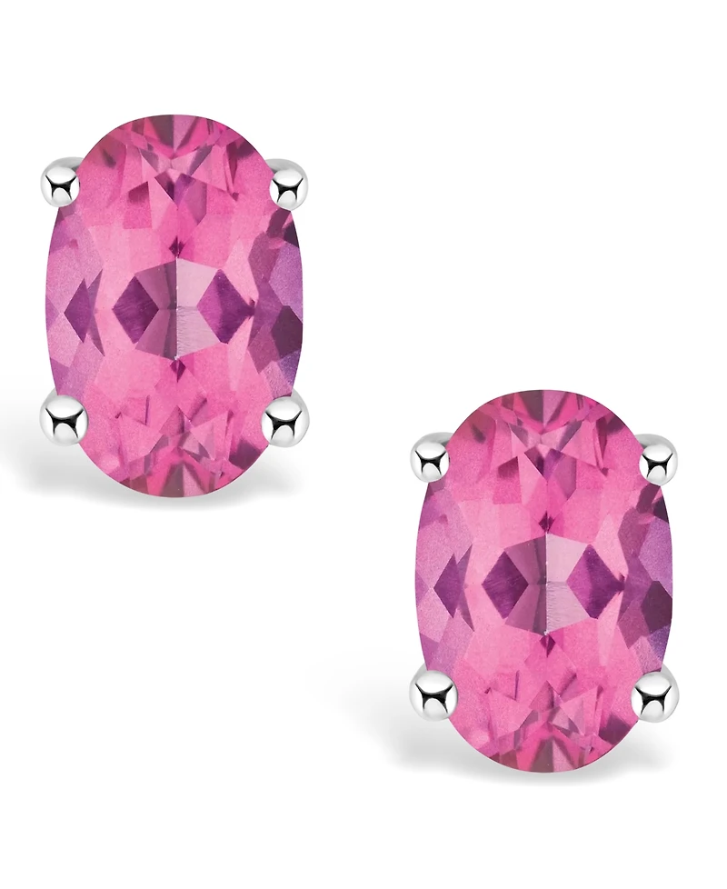 Pink Topaz (1-1/7 ct. t.w.) Stud Earrings 14K Yellow Gold or White