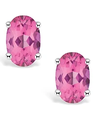 Pink Topaz (1-1/7 ct. t.w.) Stud Earrings 14K Yellow Gold or White
