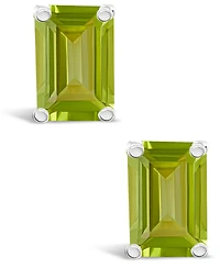 Peridot (1-3/8 ct. t.w.) Stud Earrings 14K Yellow Gold or White