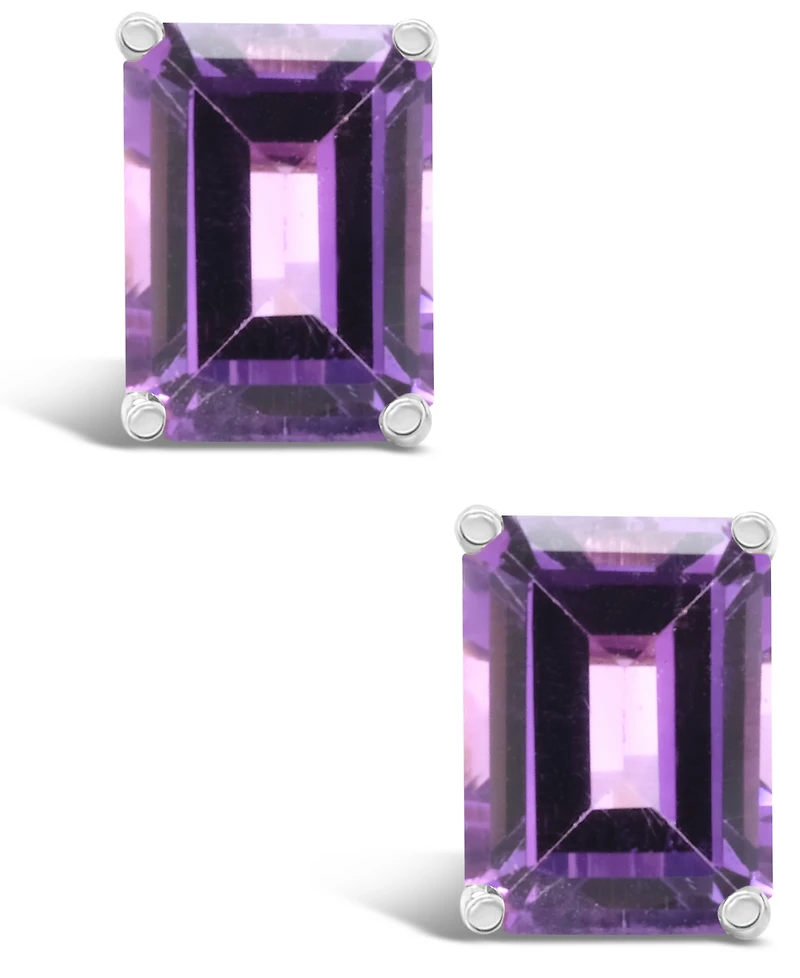 Amethyst (3-1/5 ct. t.w.) Stud Earrings 14K Yellow Gold or White