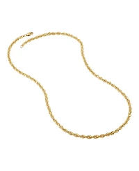 Glitter Double Rope Link 20" Chain Necklace (3-3/4mm) in 14k Gold