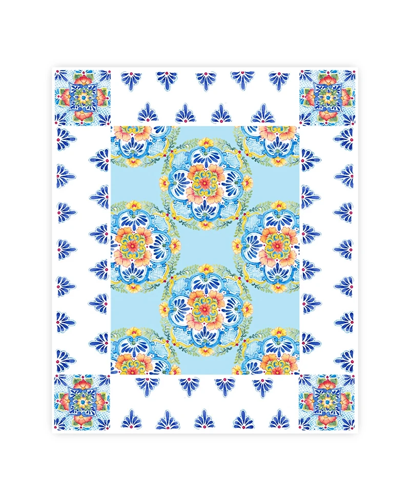 Laural Home Talavera Tablecloth, 70" x 84"