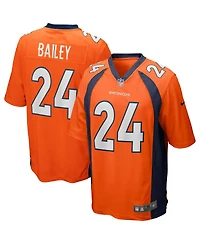 Men's Nike Champ Bailey Orange Denver Broncos Game Retired Player Jersey