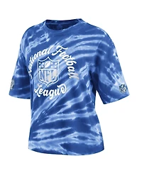 Women's Wear by Erin Andrews Blue Nfl Tie-Dye T-shirt