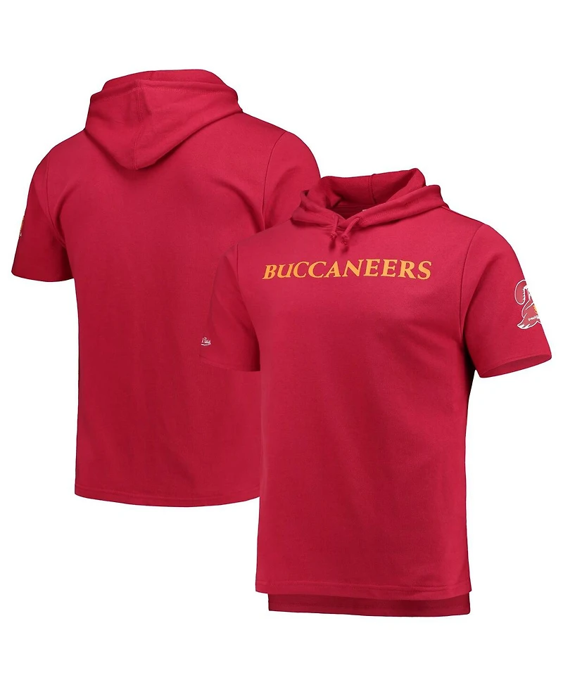 Men's Mitchell & Ness Red Tampa Bay Buccaneers Game Day Hoodie T-shirt