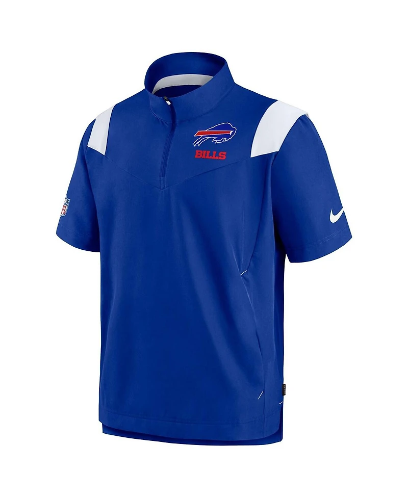Men's Nike Royal Buffalo Bills Coaches Chevron Lockup Pullover Top