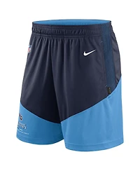 Men's Nike Navy, Light Blue Tennessee Titans Primary Lockup Performance Shorts