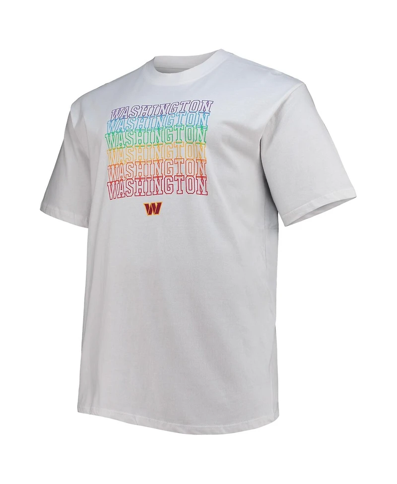 Men's Fanatics White Washington Commanders Big and Tall City Pride T-shirt