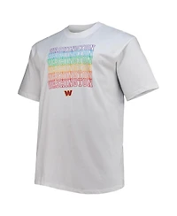 Men's Fanatics White Washington Commanders Big and Tall City Pride T-shirt