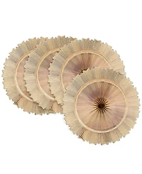 American Atelier Star Set of 4 Electroplated Charger Plates, Service For