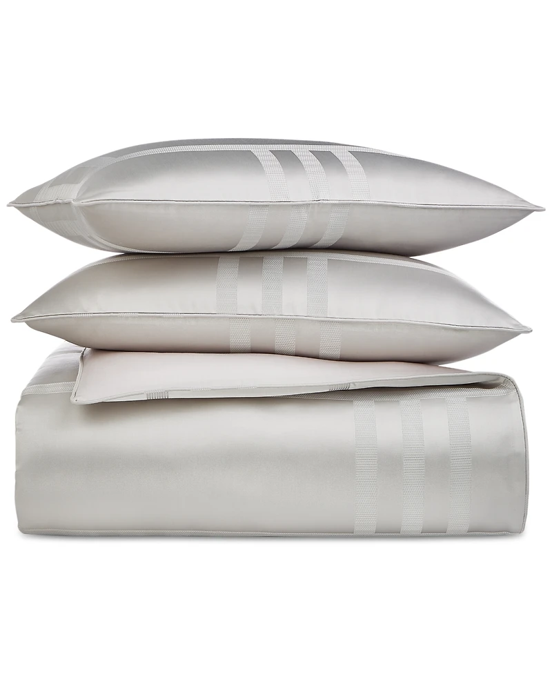 Hotel Collection Structure Silver 3-Pc. Duvet Cover Set, King, Exclusively at Macy's