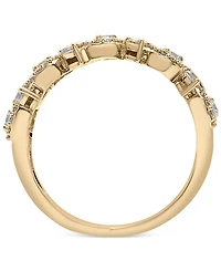 Wrapped in Love Diamond Swirl Cluster Statement Ring (1 ct. t.w.) in 14k Gold, Created for Macy's