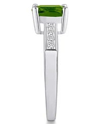 Macy's Peridot and Diamond Ring (2-3/8 ct.t.w 1/8 ct.t.w) 14K White Gold