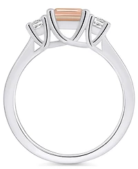 Macy's Morganite and Diamond Ring (1-3/8 ct.t.w 1/4 ct.t.w) 14K Gold