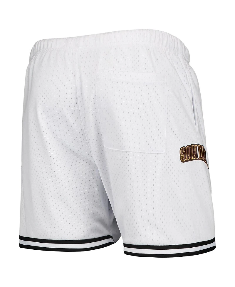 Men's Pro Standard White San Diego Padres Logo Mesh Shorts