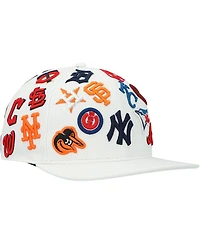 Men's Pro Standard White Mlb Pro League Wool Snapback Hat