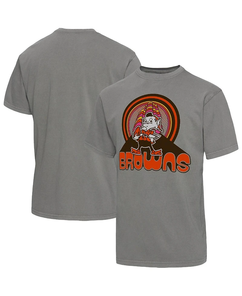 Men's Junk Food Graphite Cleveland Browns Wonderland Infinity Vibe T-shirt