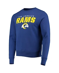 Men's '47 Royal Los Angeles Rams Traction Headline Pullover Sweatshirt
