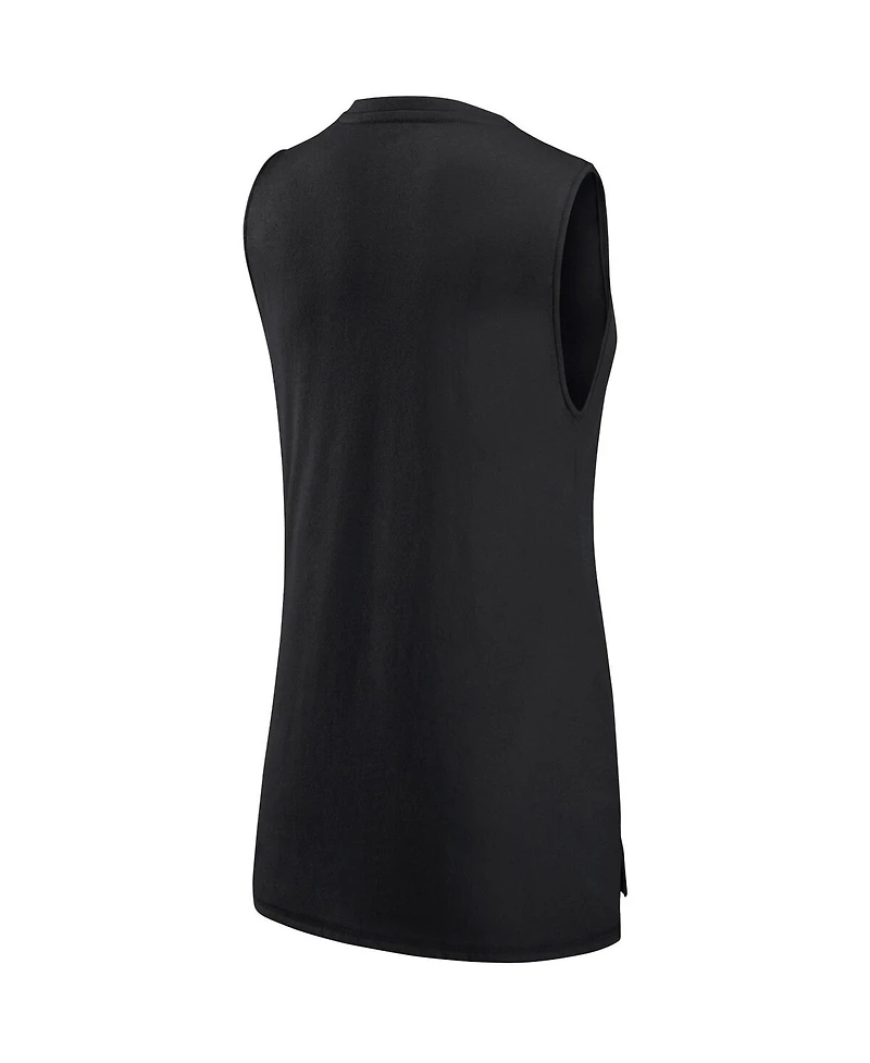 Women's Fanatics Black Las Vegas Raiders True Contender Tank Top