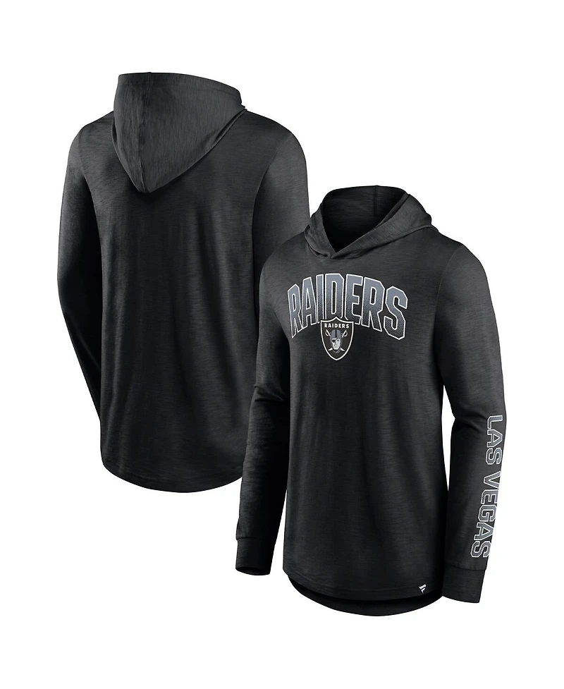 Men's Fanatics Black Las Vegas Raiders Front Runner Pullover Hoodie