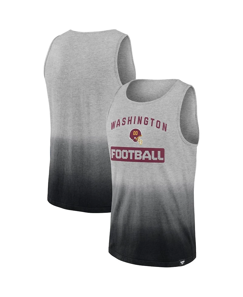 Men's Fanatics Heathered Gray and Black Washington Commanders Our Year Tank Top
