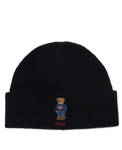 Polo Ralph Lauren Men's Solid Flag Bear Beanie