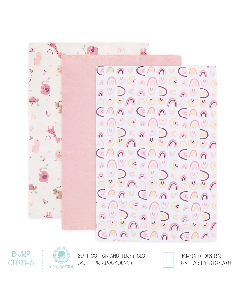 The Peanutshell Baby Girls Newborn Shower Gift Set Layette Essentials, Pink