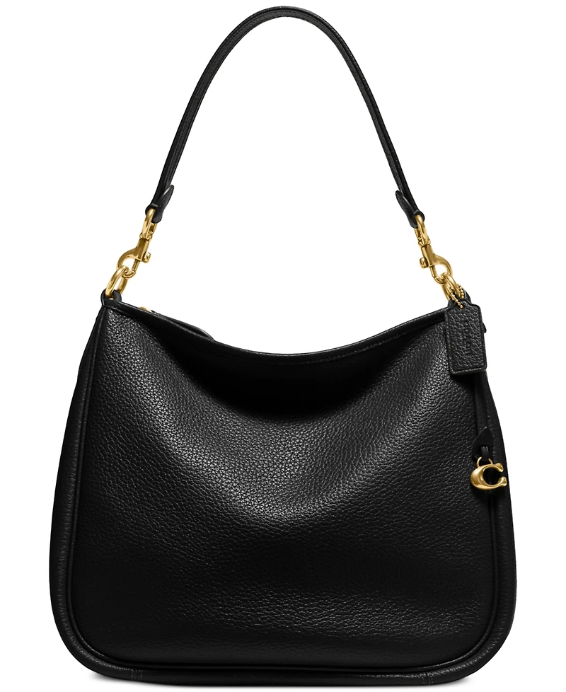 Soft Pebble Leather Cary Shoulder Bag with Convertible Straps