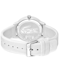 Lacoste Men's L.12.12 White Silicone Strap Watch 42mm