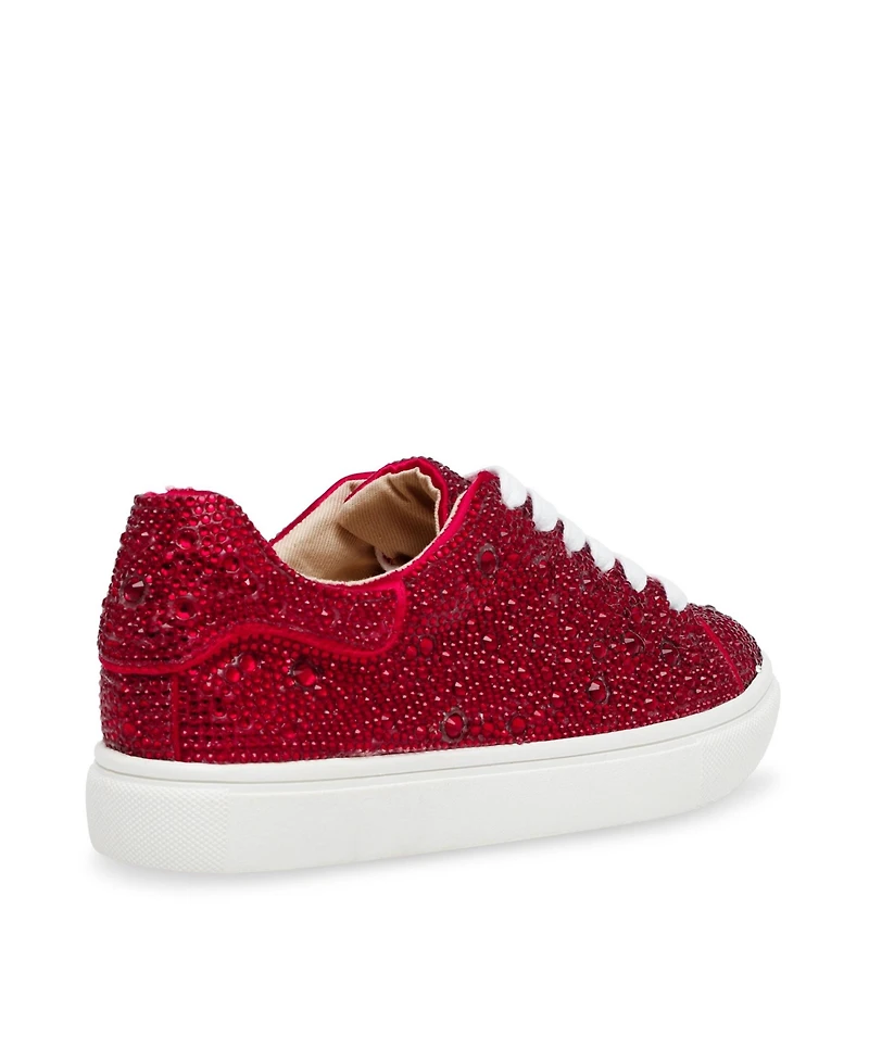 Betsey Johnson Little and Big Girls Sidny Rhinestone Sneakers