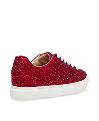 Betsey Johnson Little and Big Girls Sidny Rhinestone Sneakers