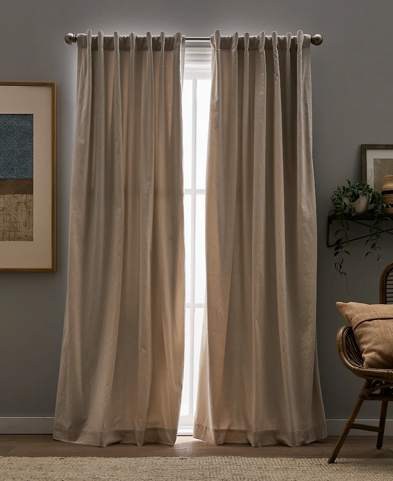Peri Home Sanctuary Back Tab Lined 2-Piece Curtain Panel Set