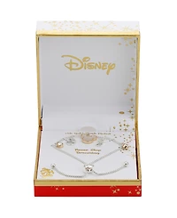 Disney Crystal Mickey Mouse Charm Bolo Bracelet (0.43 ct. t.w. / 0.01 ct. t.w.) in 14K Gold Flash Plated